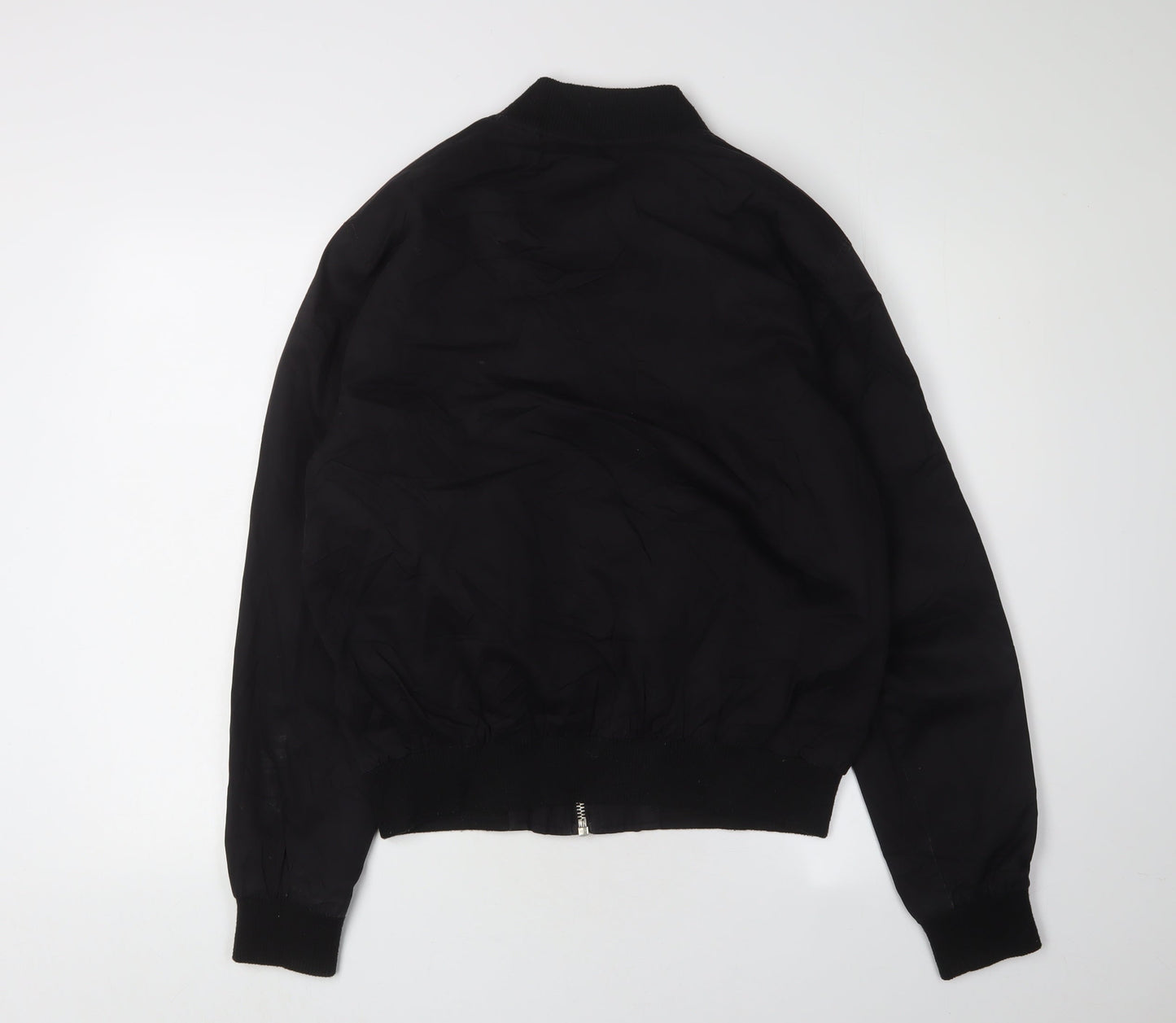 Mens UK Size M Topman Black Bomber Jacket