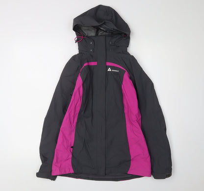 Technicals Women's Black Pink Waterproof Ski Jacket