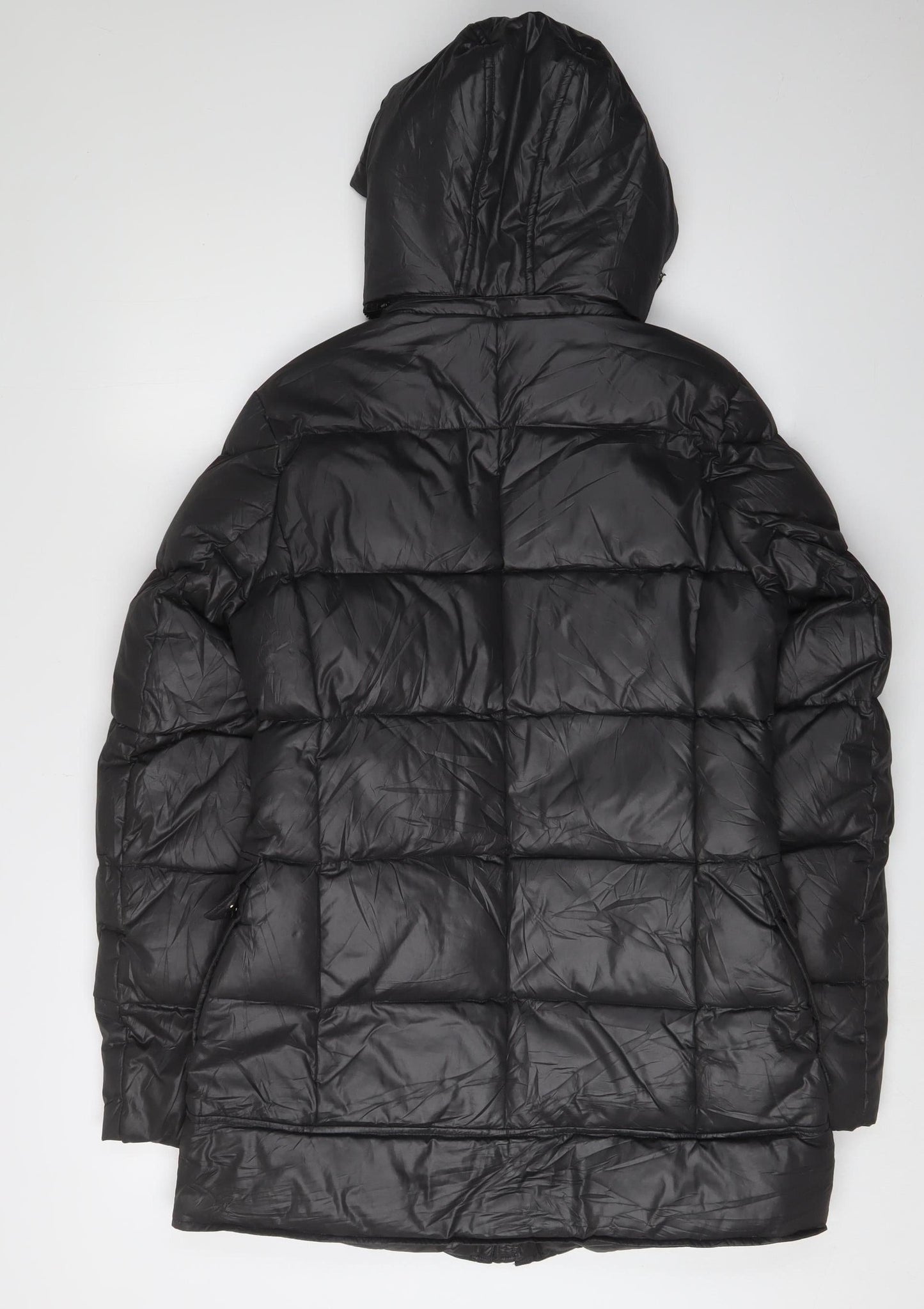 Woman & Soul Women's Black Long Puffer Jacket S