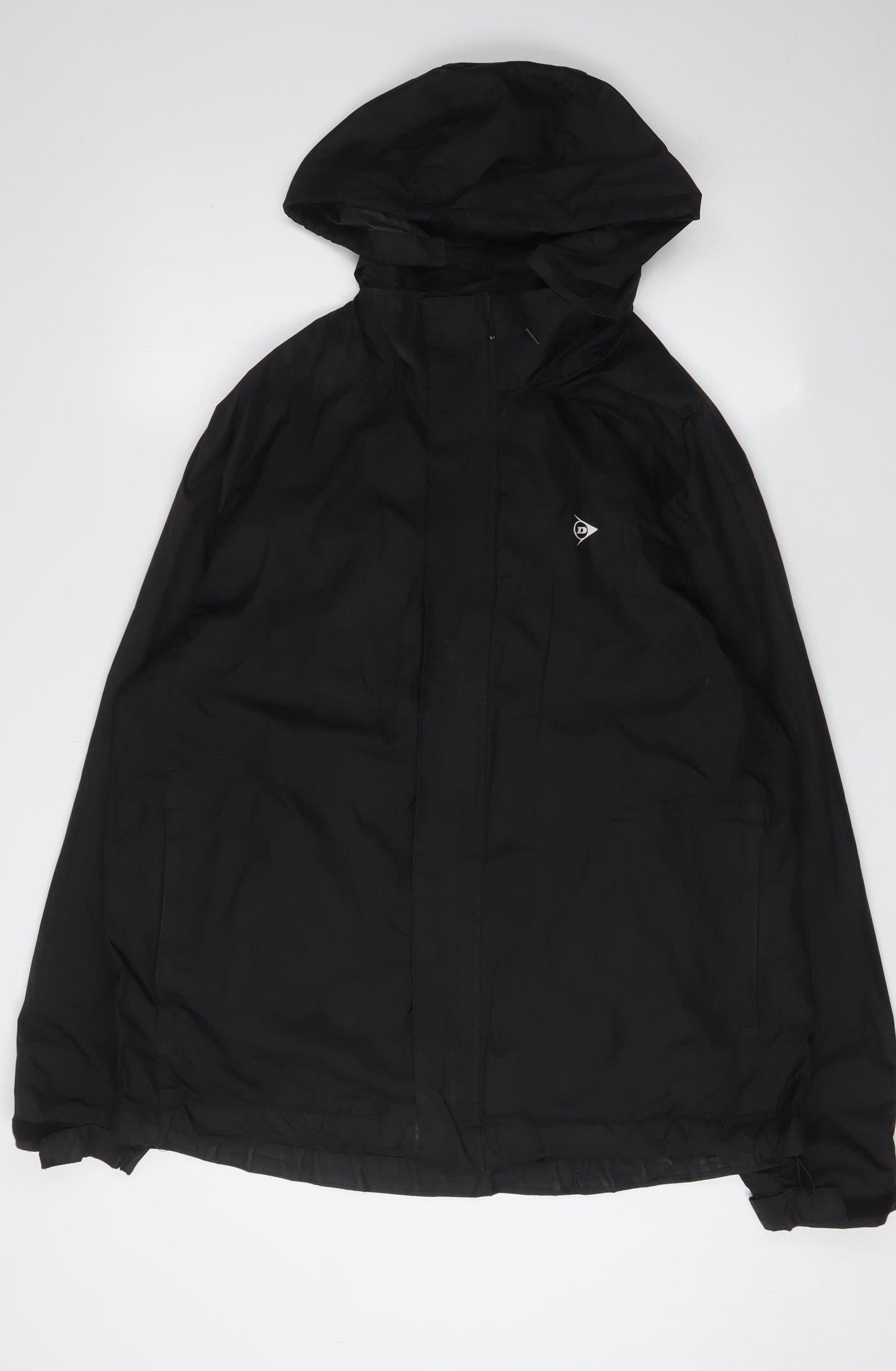 Mens UK Size L Dunlop Black Windbreaker Coat