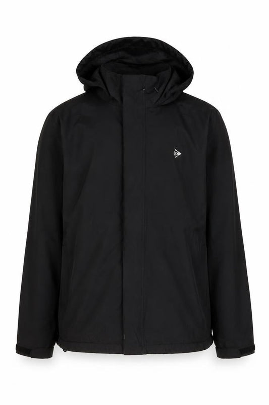 Mens UK Size L Dunlop Black Windbreaker Coat