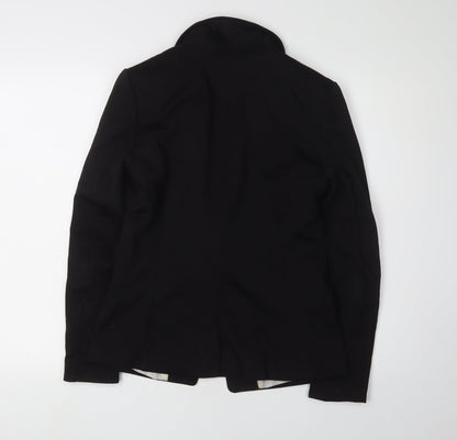 H&M Women's Black Blazer Size 10 Regular Fit