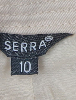 Serra Women's Beige Trench Coat Size 10