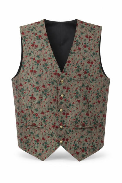 Mens UK Size S Tie Rack Regular Multicoloured Suit Waistcoat