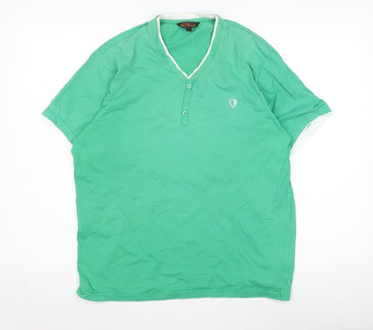 Unisex Adults UK Size L Ben Sherman Green Basic Polo