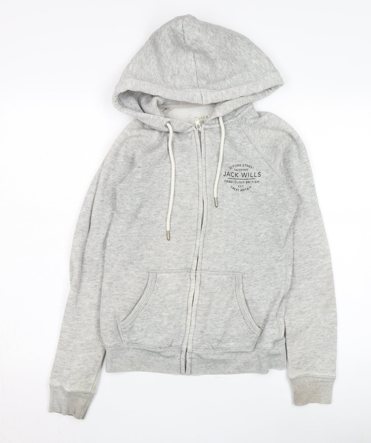 Womens UK Size 8 Jack Wills Grey Basic Jacket