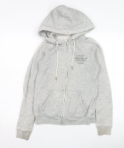 Womens UK Size 8 Jack Wills Grey Basic Jacket