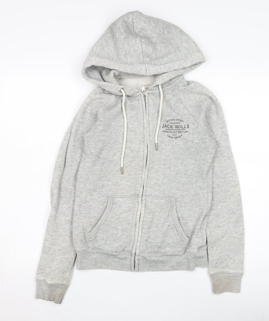 Womens UK Size 8 Jack Wills Grey Basic Jacket