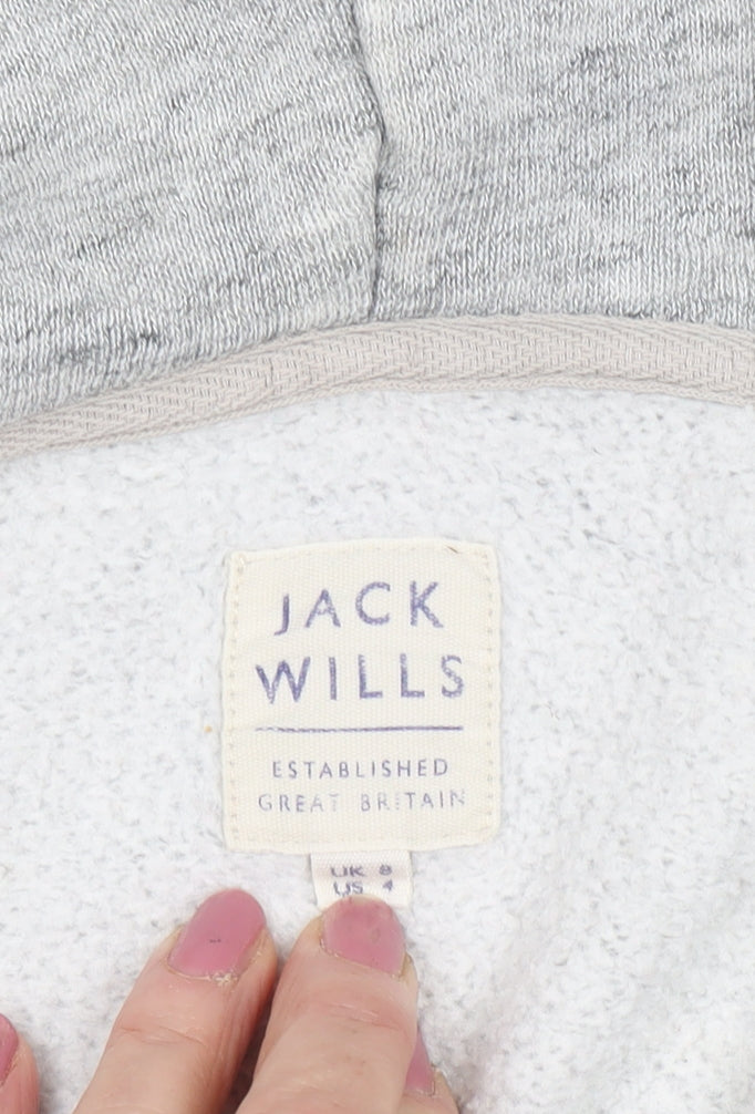 Womens UK Size 8 Jack Wills Grey Basic Jacket