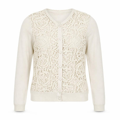 Mango Suit Women's Beige Cardigan Size 12