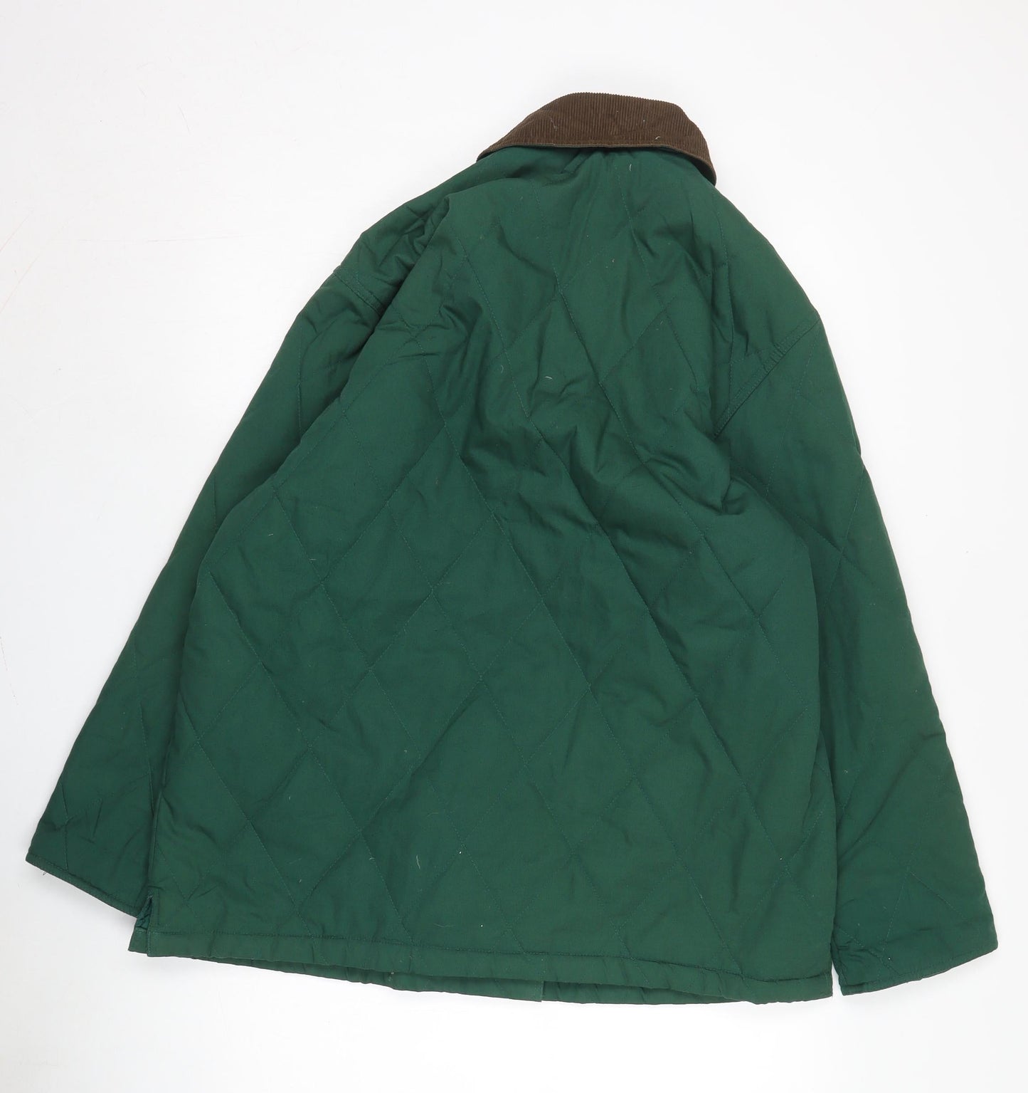Mens UK Size 14 Berkertex Green Quilted Coat