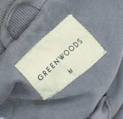 Mens UK Size M Greenwoods Grey Windbreaker Coat