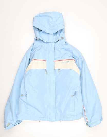 Womens UK Size L Trespass Blue Parka Coat