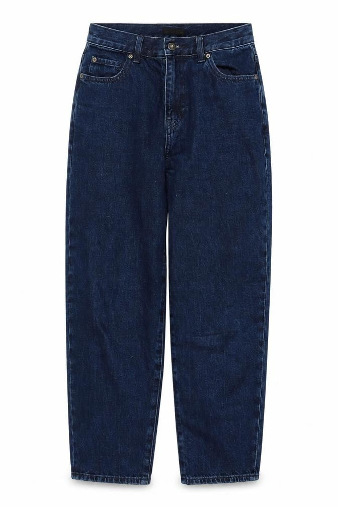 Womens UK Size 3 Uniqlo Regular Fit Mom Blue Jeans