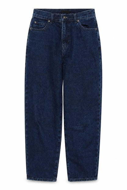 Womens UK Size 3 Uniqlo Regular Fit Mom Blue Jeans