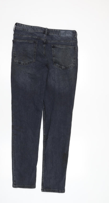 Denim Co. Men's Black Slim Jeans, Size M, 32W32L