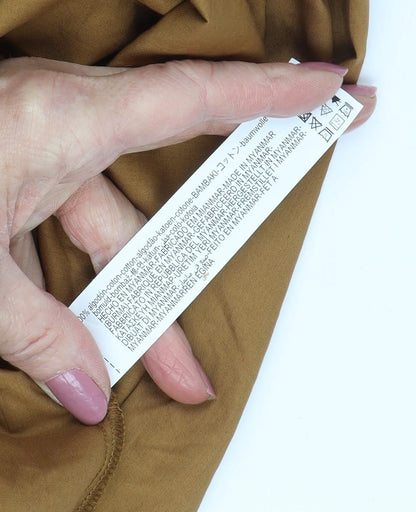 Zara Women’s Brown Long Cotton Slip Dress XS