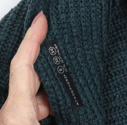 Womens UK Size 8 Atmosphere Green Pullover Jumper