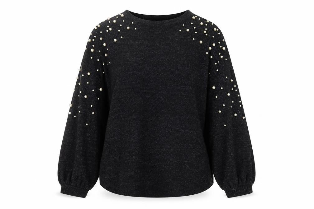 Womens UK Size 12 Papaya Black Pullover Jumper