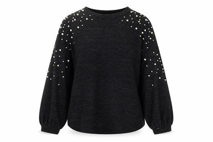 Womens UK Size 12 Papaya Black Pullover Jumper