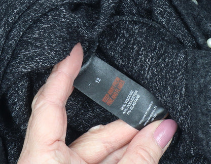 Womens UK Size 12 Papaya Black Pullover Jumper