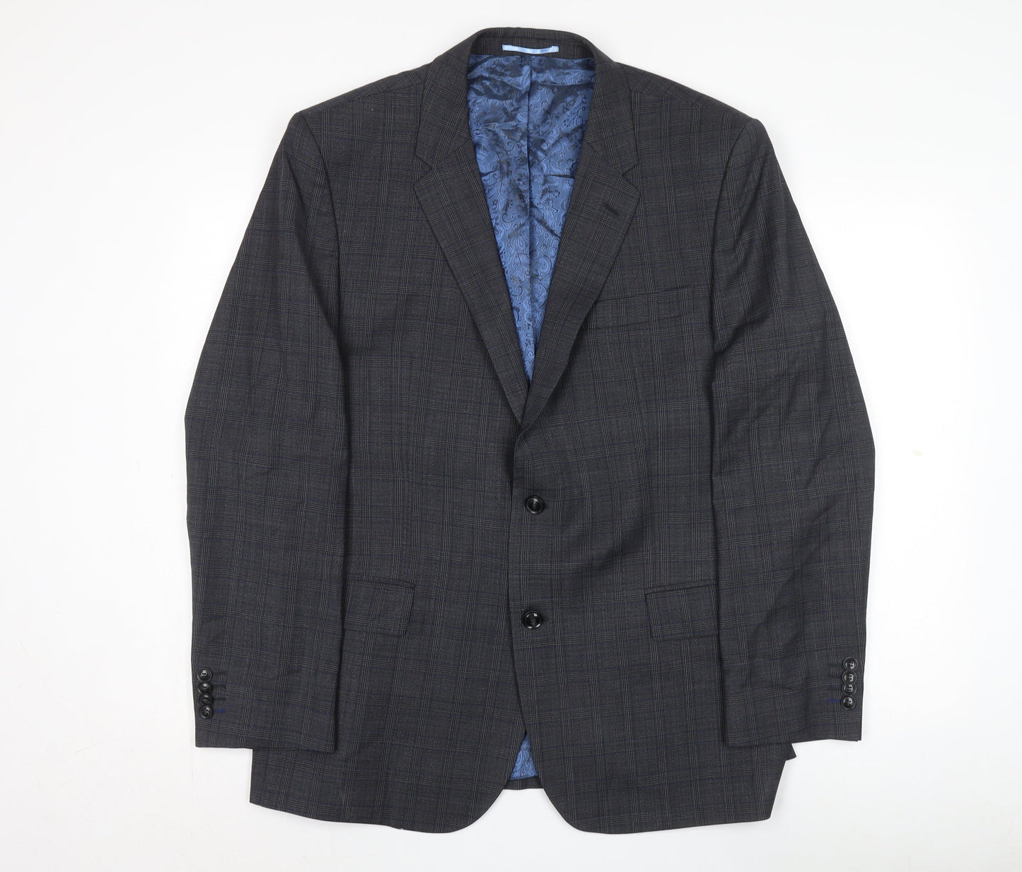 Mens UK Size 44 Santinelli Regular Grey Suit Jacket