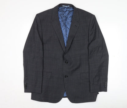 Mens UK Size 44 Santinelli Regular Grey Suit Jacket
