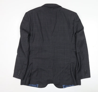Mens UK Size 44 Santinelli Regular Grey Suit Jacket