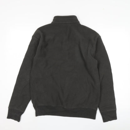 Mens UK Size XS Champion Black 1/4 Zip Sweatshirt