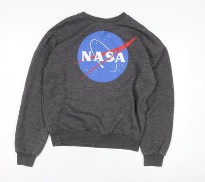NASA Unisex Kids Grey Pullover Sweatshirt XS