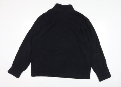 Lands' End Men's XL Black Pullover Jumper High Neck