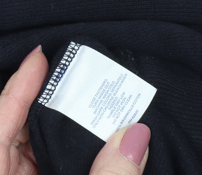 Lands' End Men's XL Black Pullover Jumper High Neck