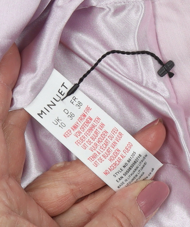 Minuet Women’s Pink Petite Silk Cropped Jacket