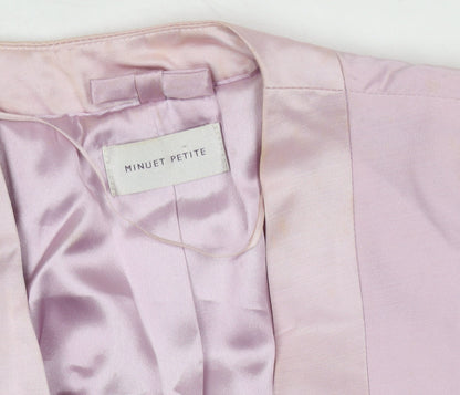 Minuet Women’s Pink Petite Silk Cropped Jacket