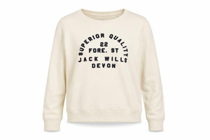 Womens UK Size 10 Jack Wills Ivory Pullover Sweatshirt