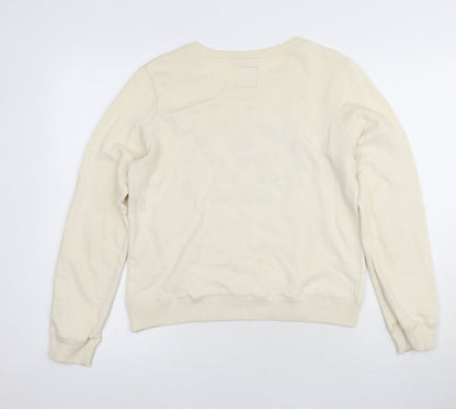 Womens UK Size 10 Jack Wills Ivory Pullover Sweatshirt