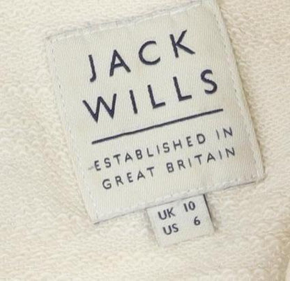 Womens UK Size 10 Jack Wills Ivory Pullover Sweatshirt