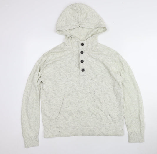 Banana Republic Men's Ivory XS Henley Jumper