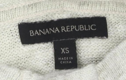 Banana Republic Men's Ivory XS Henley Jumper