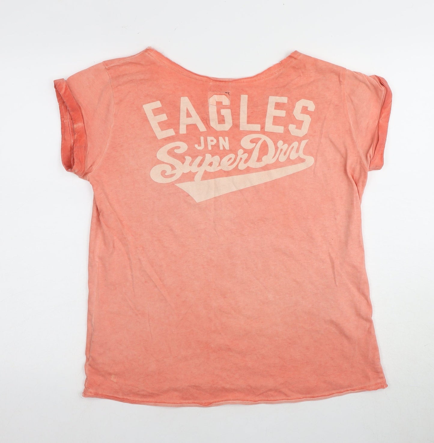 Womens UK Size S Superdry Pink Basic T-Shirt