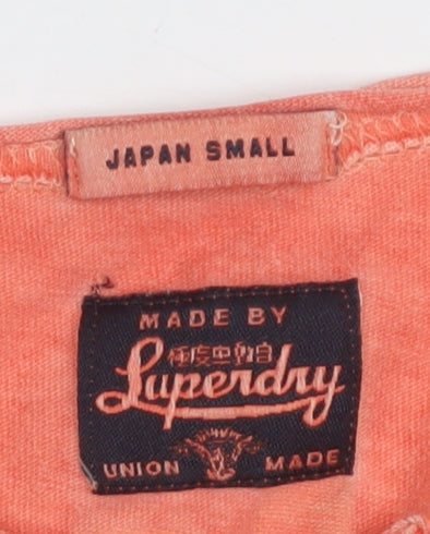 Womens UK Size S Superdry Pink Basic T-Shirt
