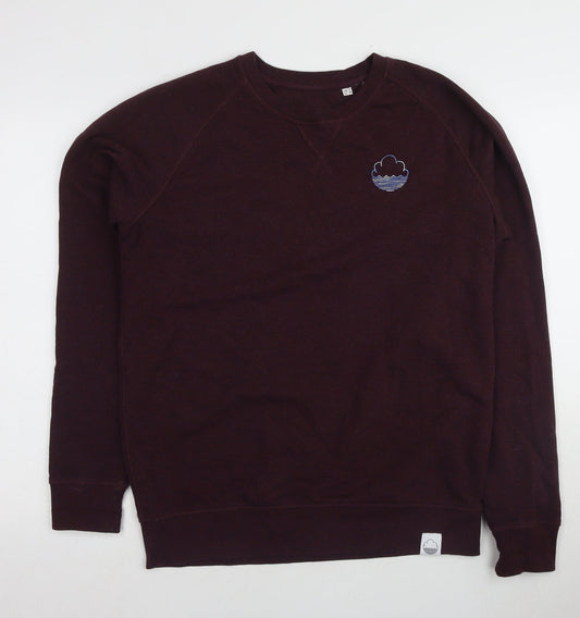 Mens UK Size L Stanley/Stella Purple Pullover Sweatshirt