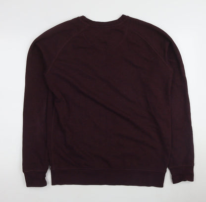 Mens UK Size L Stanley/Stella Purple Pullover Sweatshirt