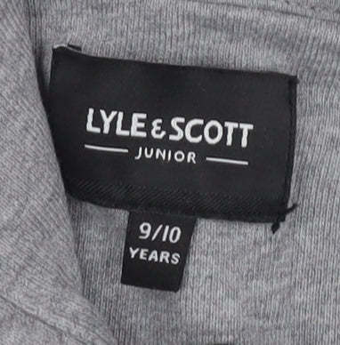 Lyle & Scott Boys Grey Pullover Hoodie Size 9/10