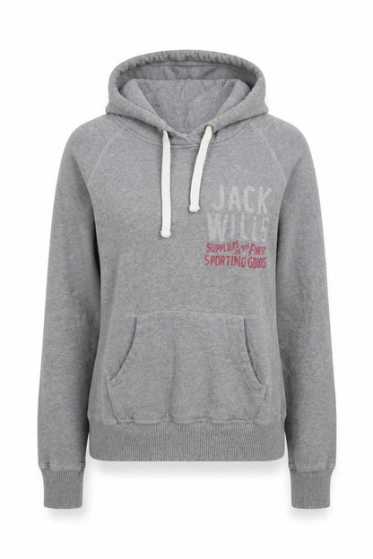 Womens UK Size 10 Jack Wills Grey Pullover Hoodie