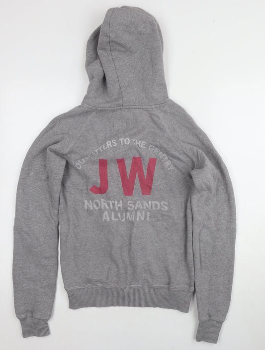 Womens UK Size 10 Jack Wills Grey Pullover Hoodie
