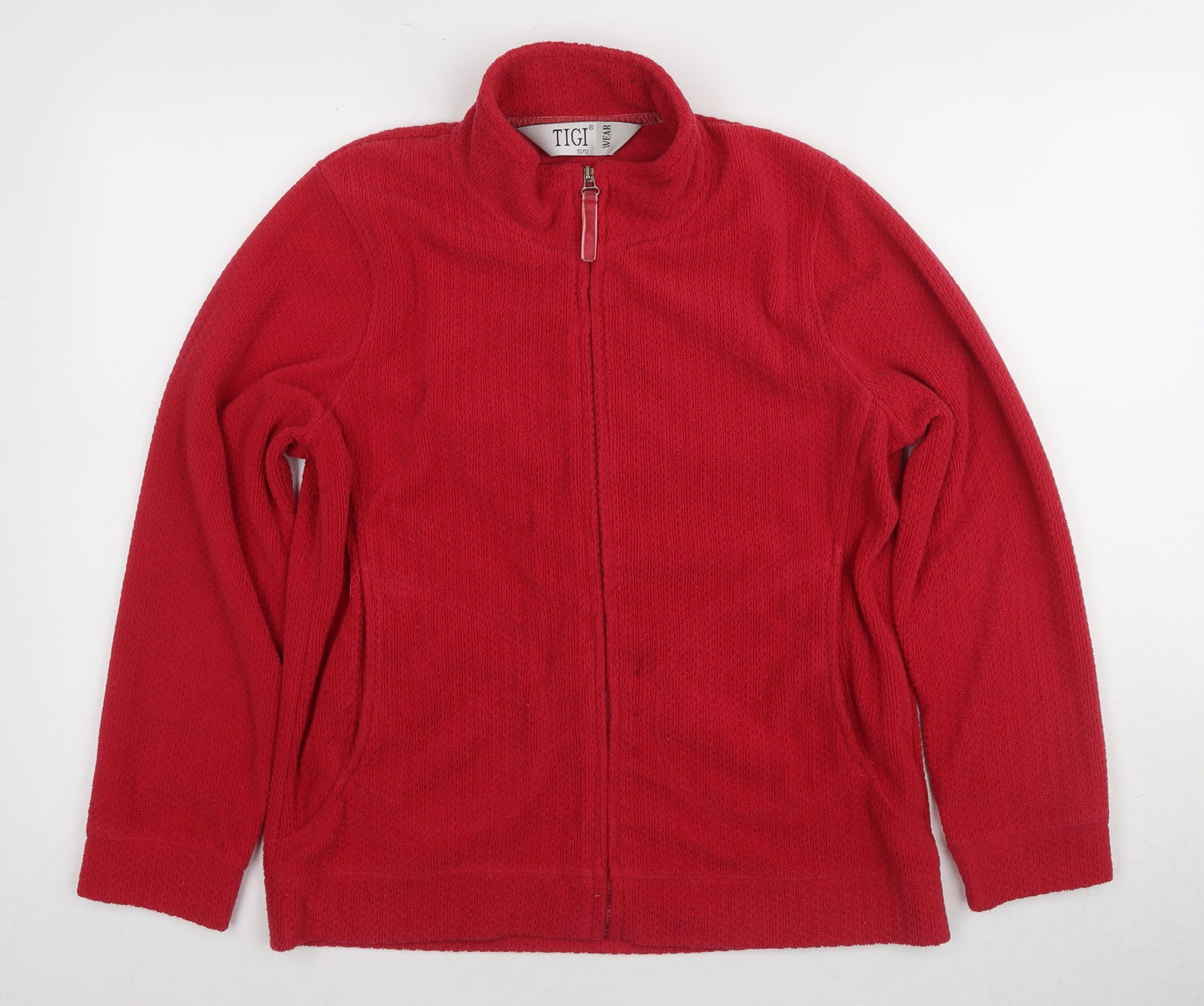 Womens UK Size 10 TIGI Red Basic Jacket