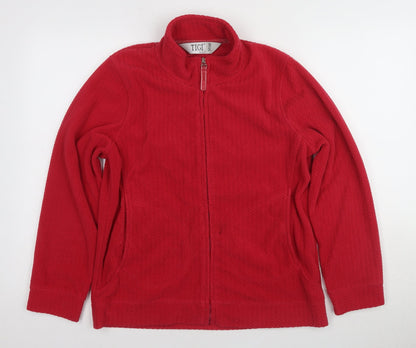 Womens UK Size 10 TIGI Red Basic Jacket