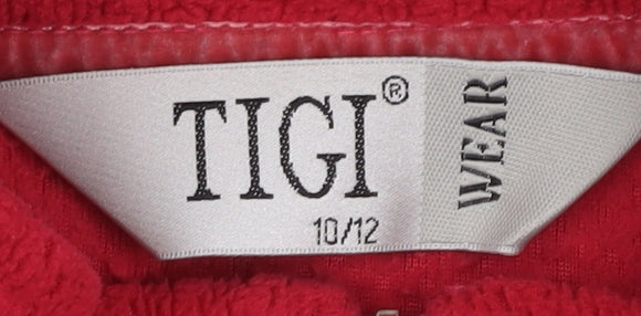 Womens UK Size 10 TIGI Red Basic Jacket