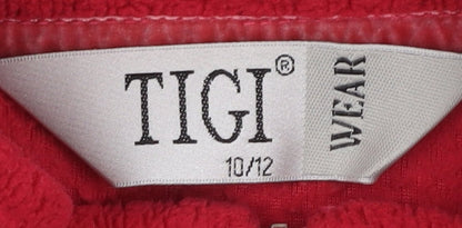Womens UK Size 10 TIGI Red Basic Jacket